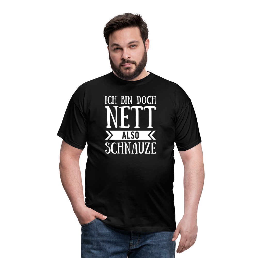 T-Shirt ich bin doch nett - Schwarz