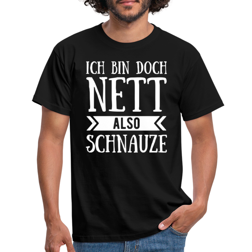 T-Shirt ich bin doch nett - Schwarz