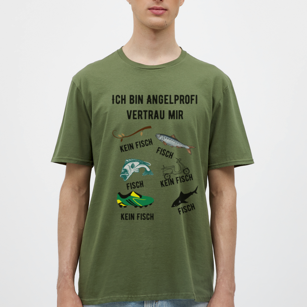 T-Shirt Angelprofi - Militärgrün