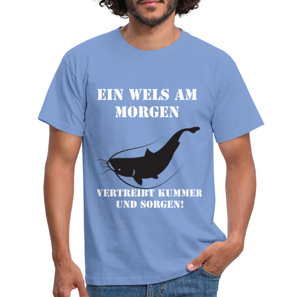 T-Shirt Wels am Morgen - carolina blue