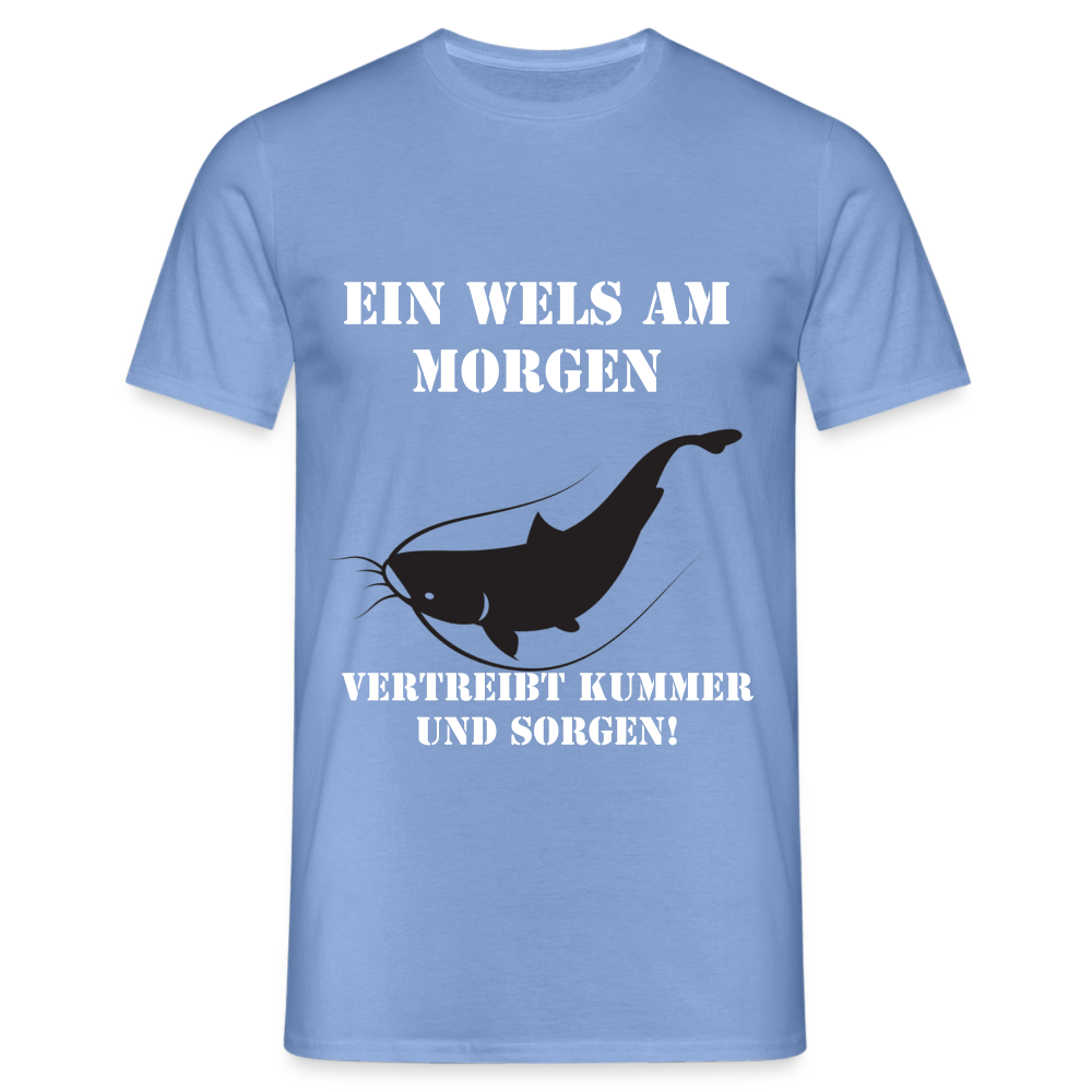 T-Shirt Wels am Morgen - carolina blue