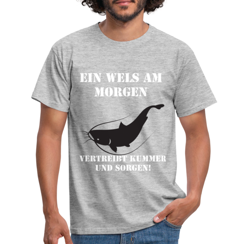 T-Shirt Wels am Morgen - Grau meliert