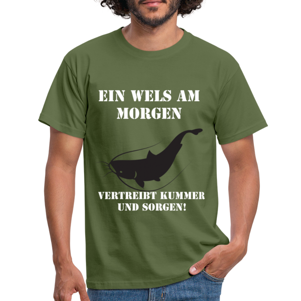 T-Shirt Wels am Morgen - Militärgrün