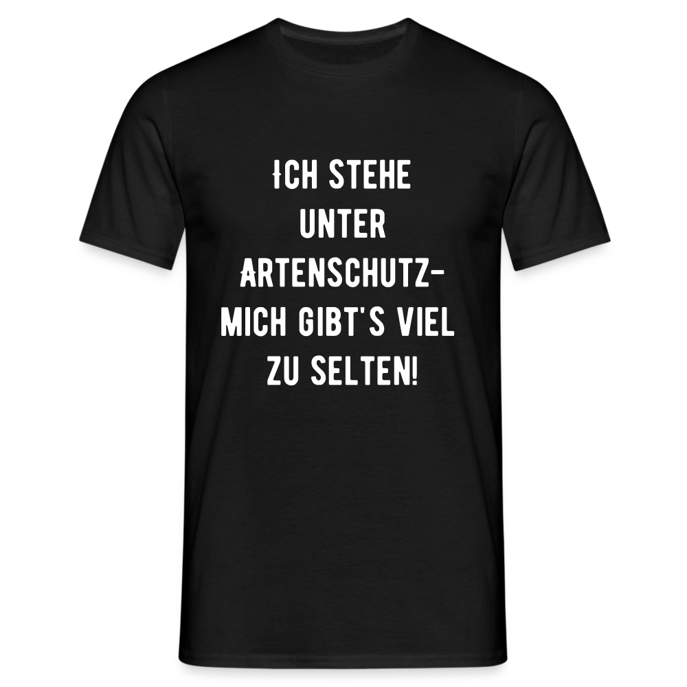 T-Shirt Artenschutz - Schwarz