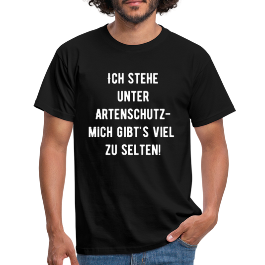 T-Shirt Artenschutz - Schwarz