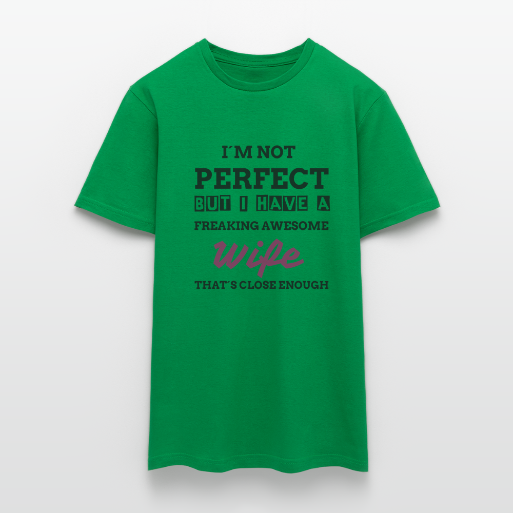 Männer T-Shirt not Perfect mit Klitzerdruck - Kelly Green