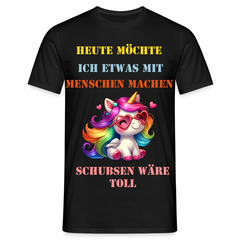 T-Shirt schupsen wäre toll - Schwarz