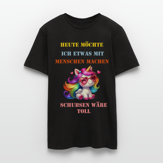 T-Shirt schupsen wäre toll - Schwarz