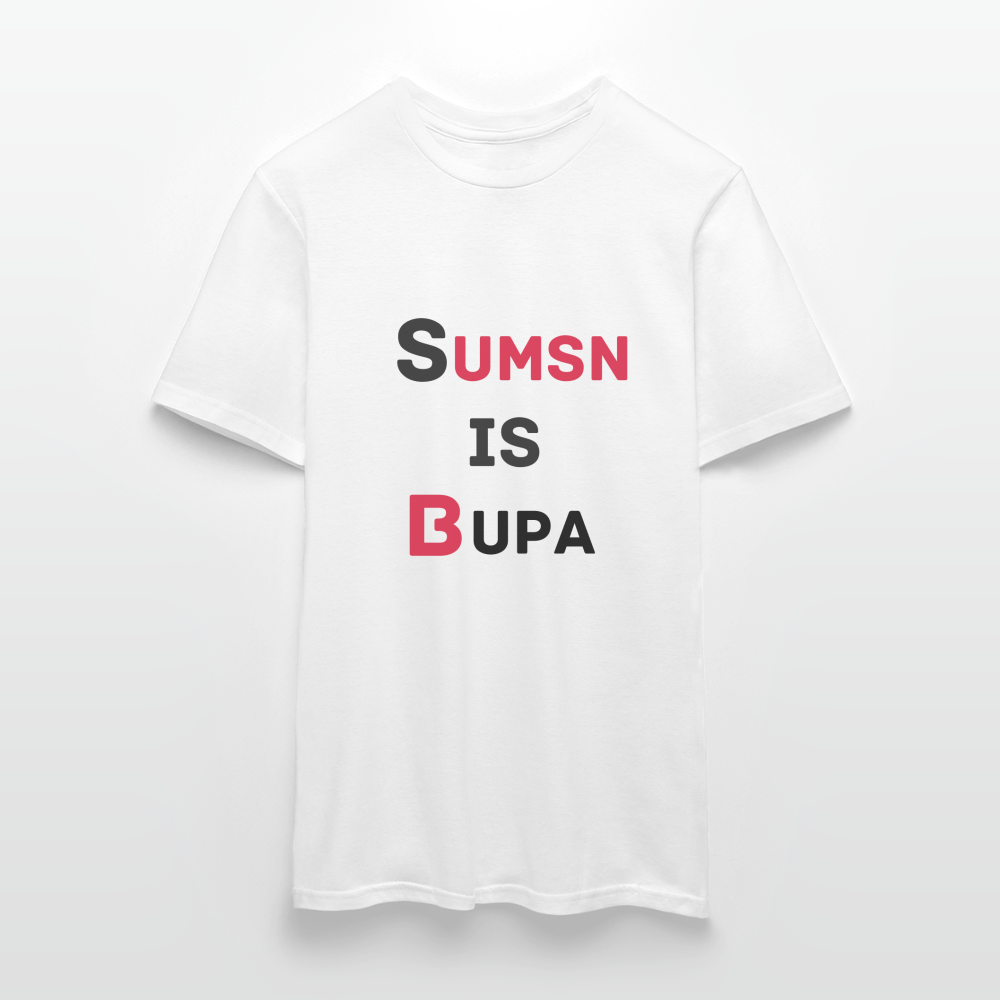 T-Shirt Sumsn is Supa - Weiß