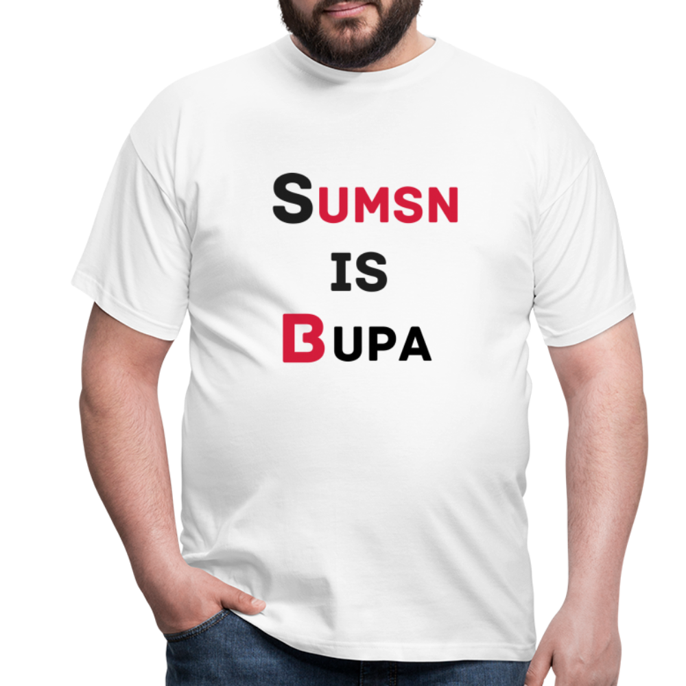 T-Shirt Sumsn is Supa - Weiß