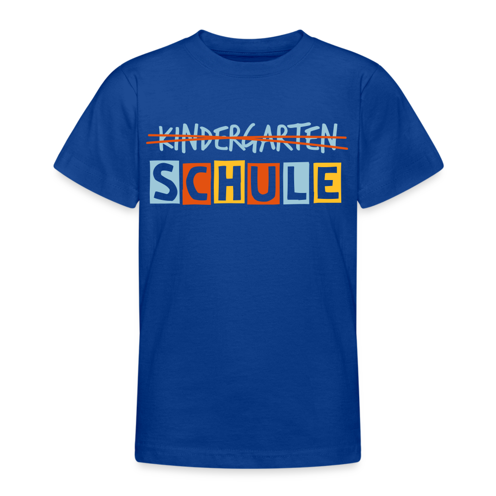 Teenager T-Shirt Schule - Royalblau