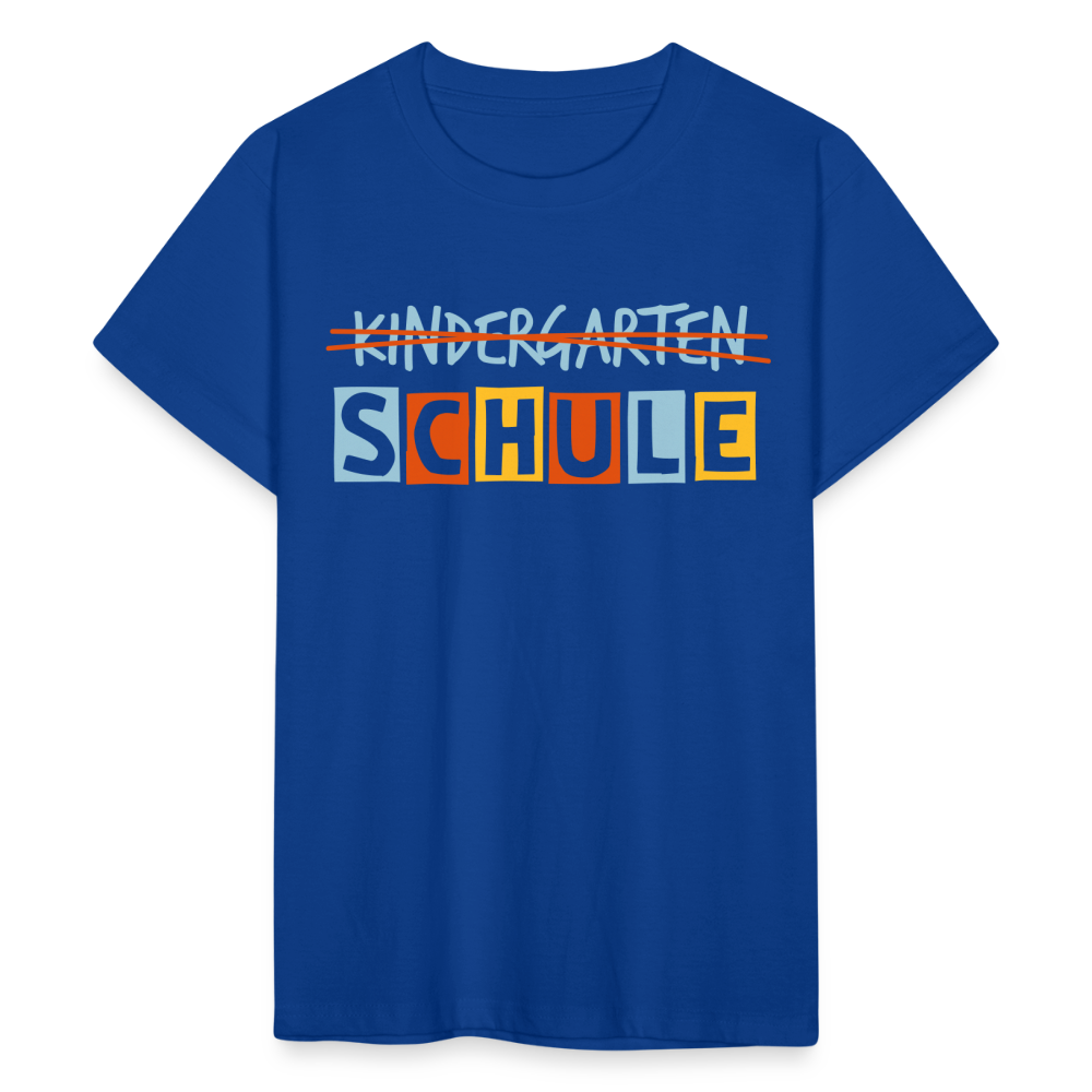 Teenager T-Shirt Schule - Royalblau