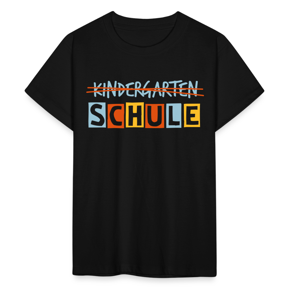 Teenager T-Shirt Schule - Schwarz