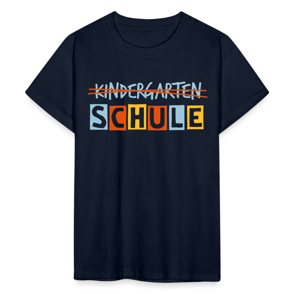 Teenager T-Shirt Schule - Navy