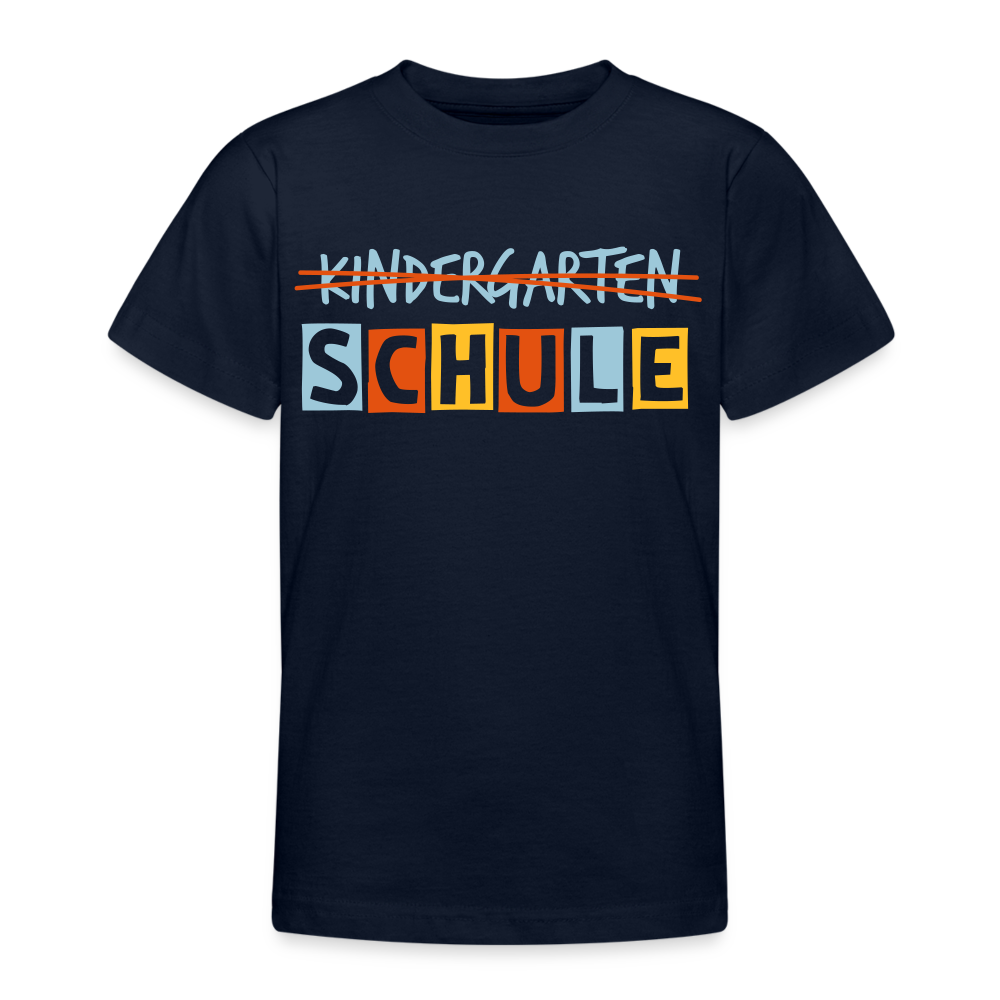 Teenager T-Shirt Schule - Navy