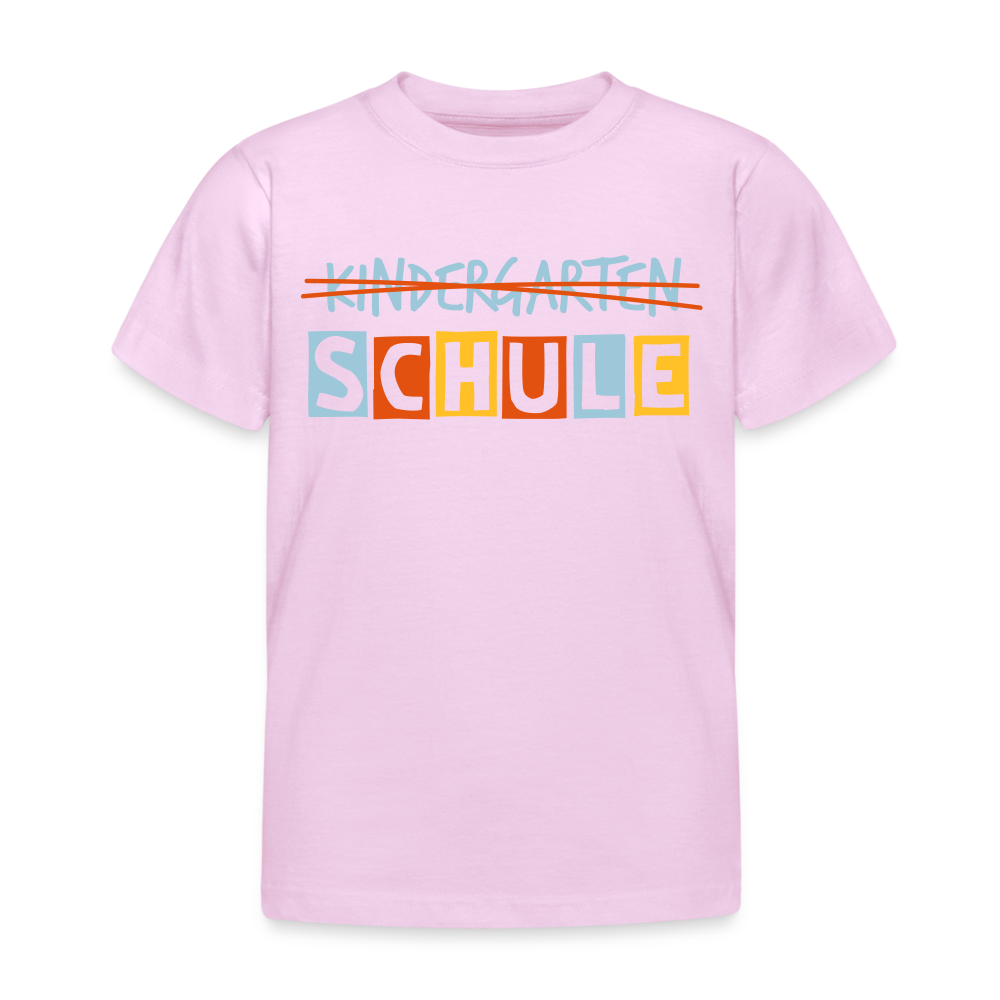 Kinder T-Shirt Schule - Hellrosa