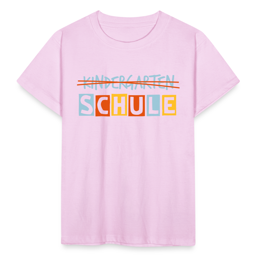 Kinder T-Shirt Schule - Hellrosa